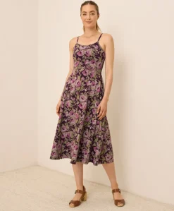 Organic Fit & Flare Midi Dress