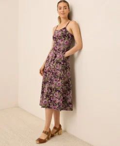 Organic Fit & Flare Midi Dress