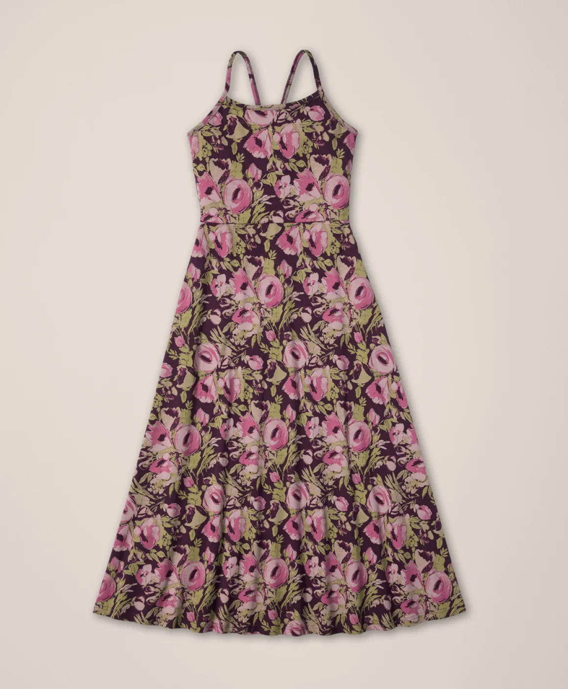 Organic Fit & Flare Midi Dress