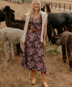 Organic Fit & Flare Midi Dress