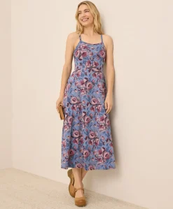 Organic Fit & Flare Midi Dress