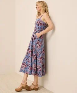Organic Fit & Flare Midi Dress