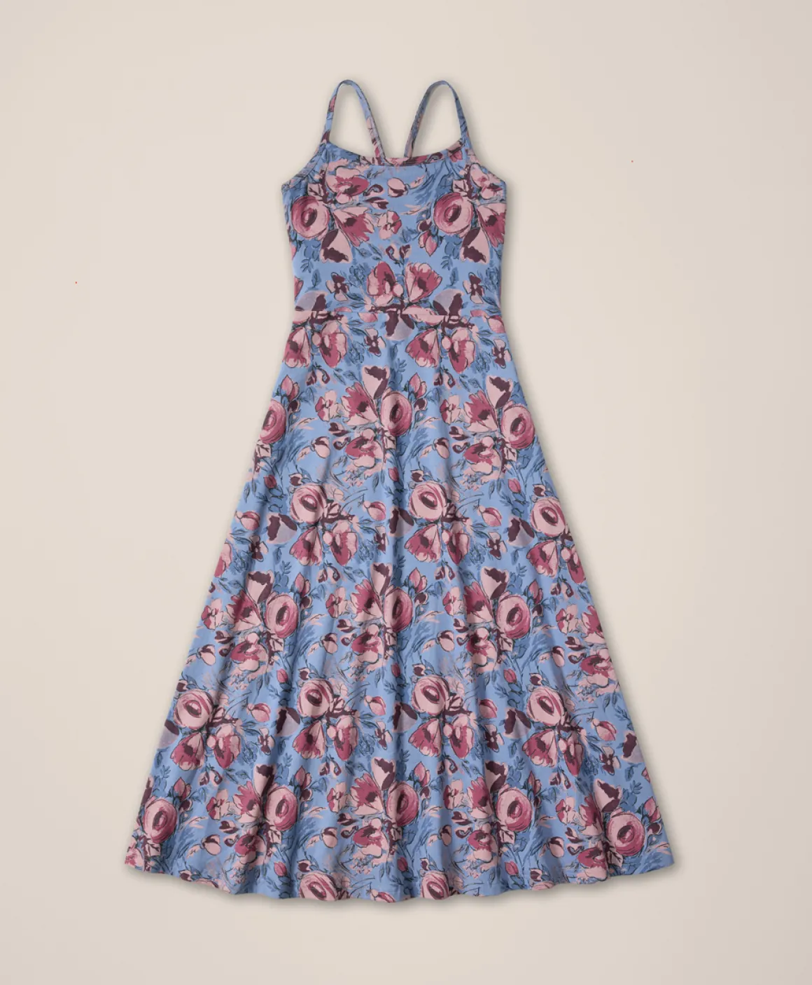 Organic Fit & Flare Midi Dress
