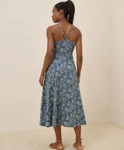 Organic Fit & Flare Midi Dress