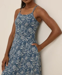 Organic Fit & Flare Midi Dress