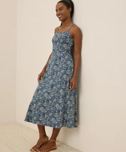 Organic Fit & Flare Midi Dress