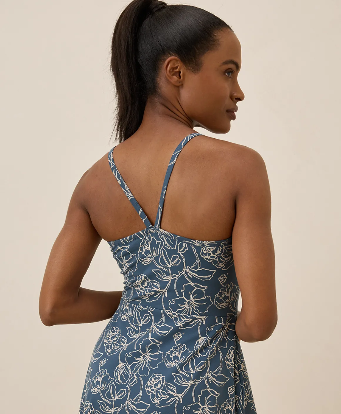 Organic Fit & Flare Midi Dress
