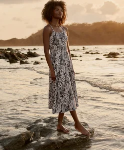 Organic Fit & Flare Midi Dress