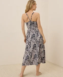Organic Fit & Flare Midi Dress
