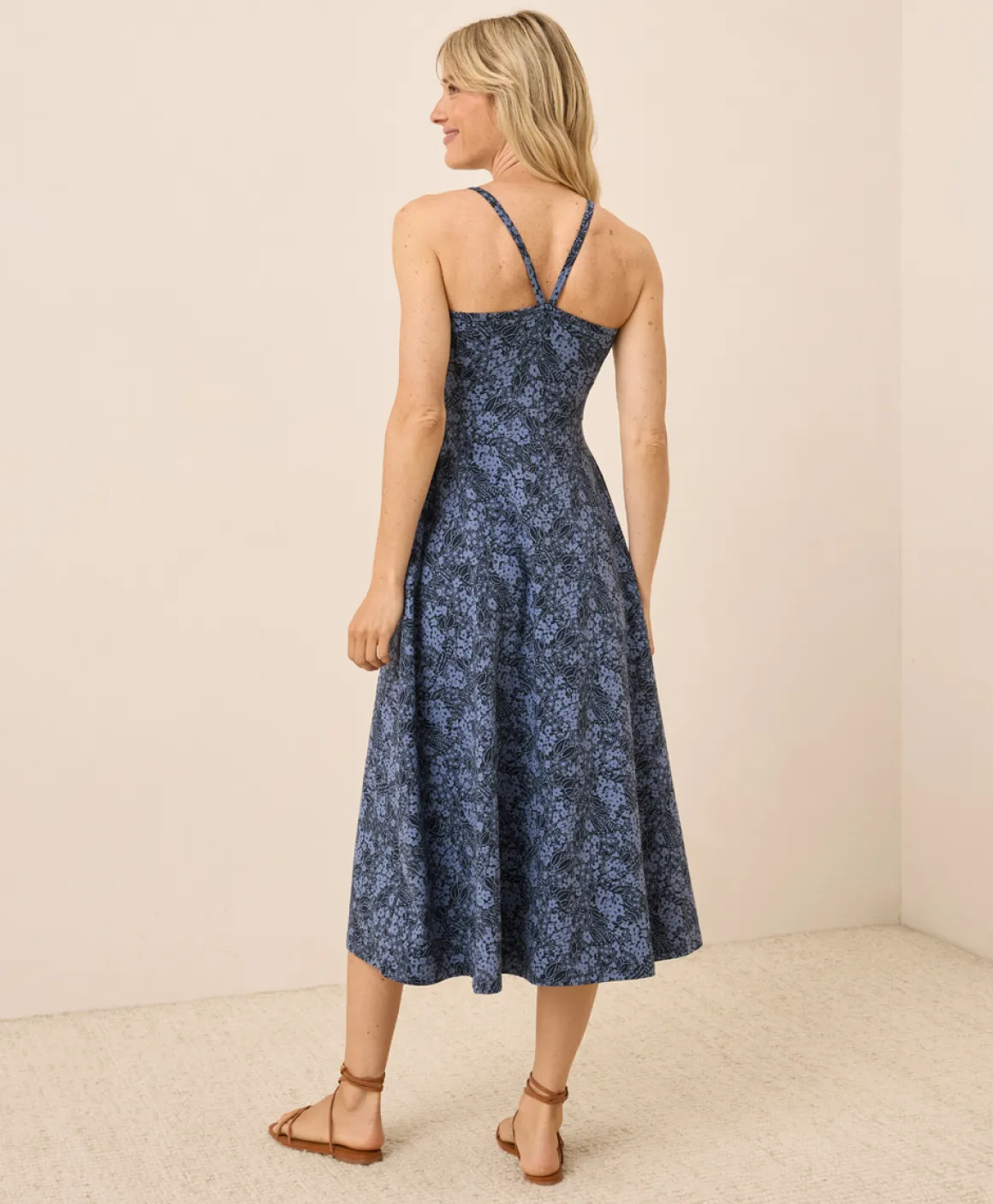 Organic Fit & Flare Midi Dress