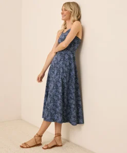 Organic Fit & Flare Midi Dress