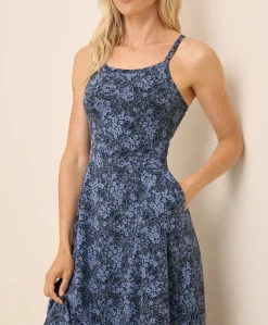 Organic Fit & Flare Midi Dress