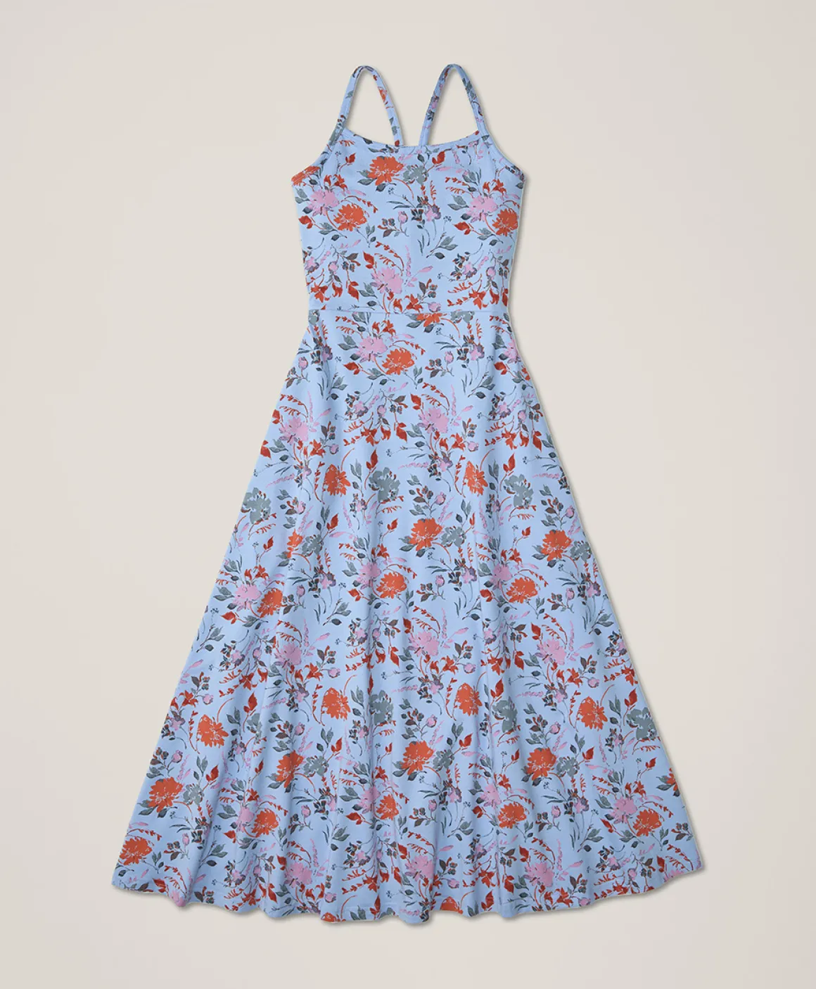 Organic Fit & Flare Midi Dress