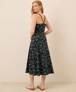 Organic Fit & Flare Midi Dress
