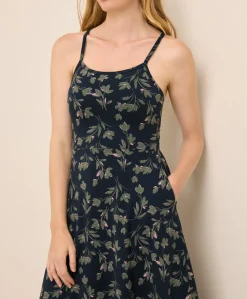 Organic Fit & Flare Midi Dress