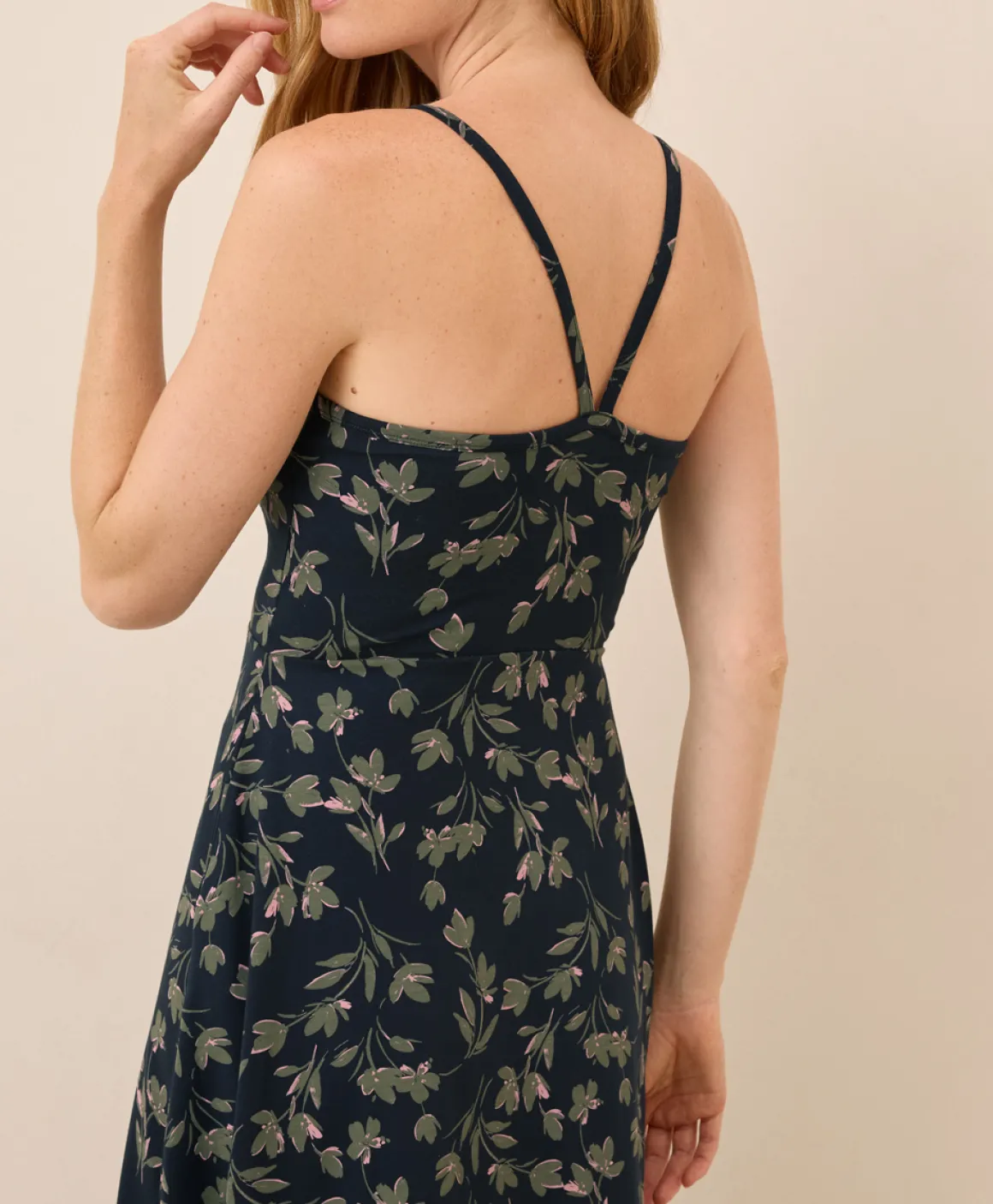 Organic Fit & Flare Midi Dress