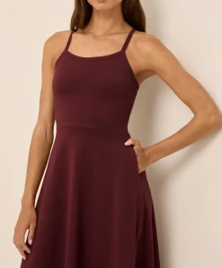 Organic Fit & Flare Midi Dress