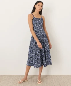 Organic Fit & Flare Midi Dress