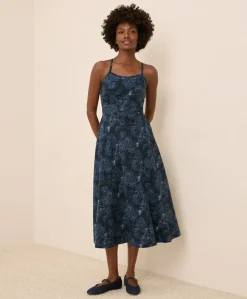 Organic Fit & Flare Midi Dress