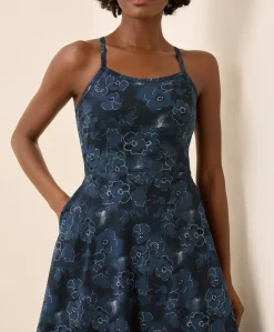 Organic Fit & Flare Midi Dress