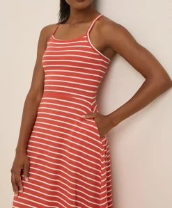 Organic Fit & Flare Midi Dress