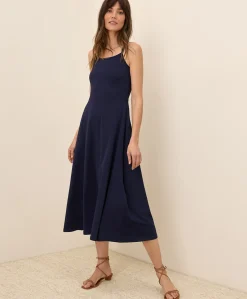 Organic Fit & Flare Midi Dress
