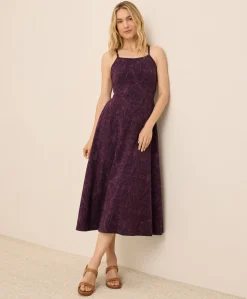 Organic Fit & Flare Midi Dress