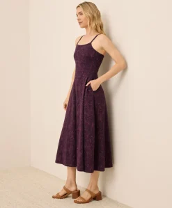 Organic Fit & Flare Midi Dress
