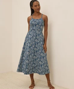 Organic Fit & Flare Midi Dress