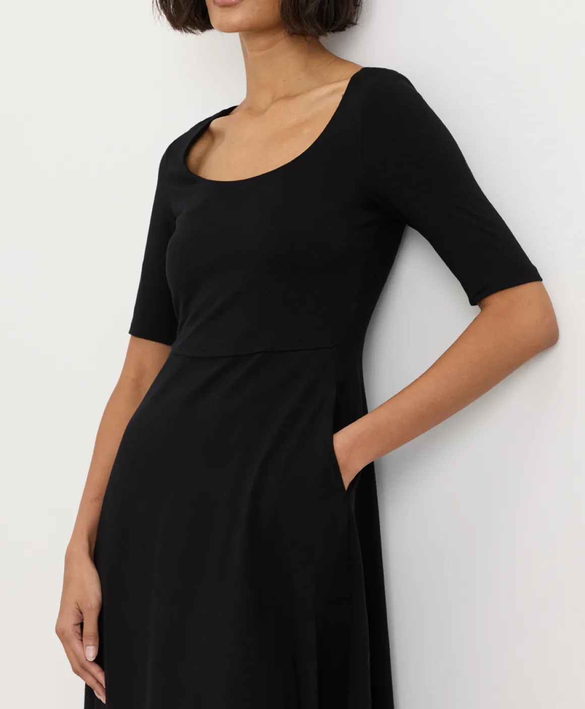 Organic Fit & Flare Signature Scoop Dress