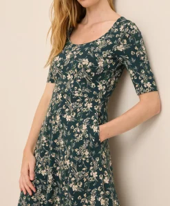Organic Fit & Flare Signature Scoop Dress