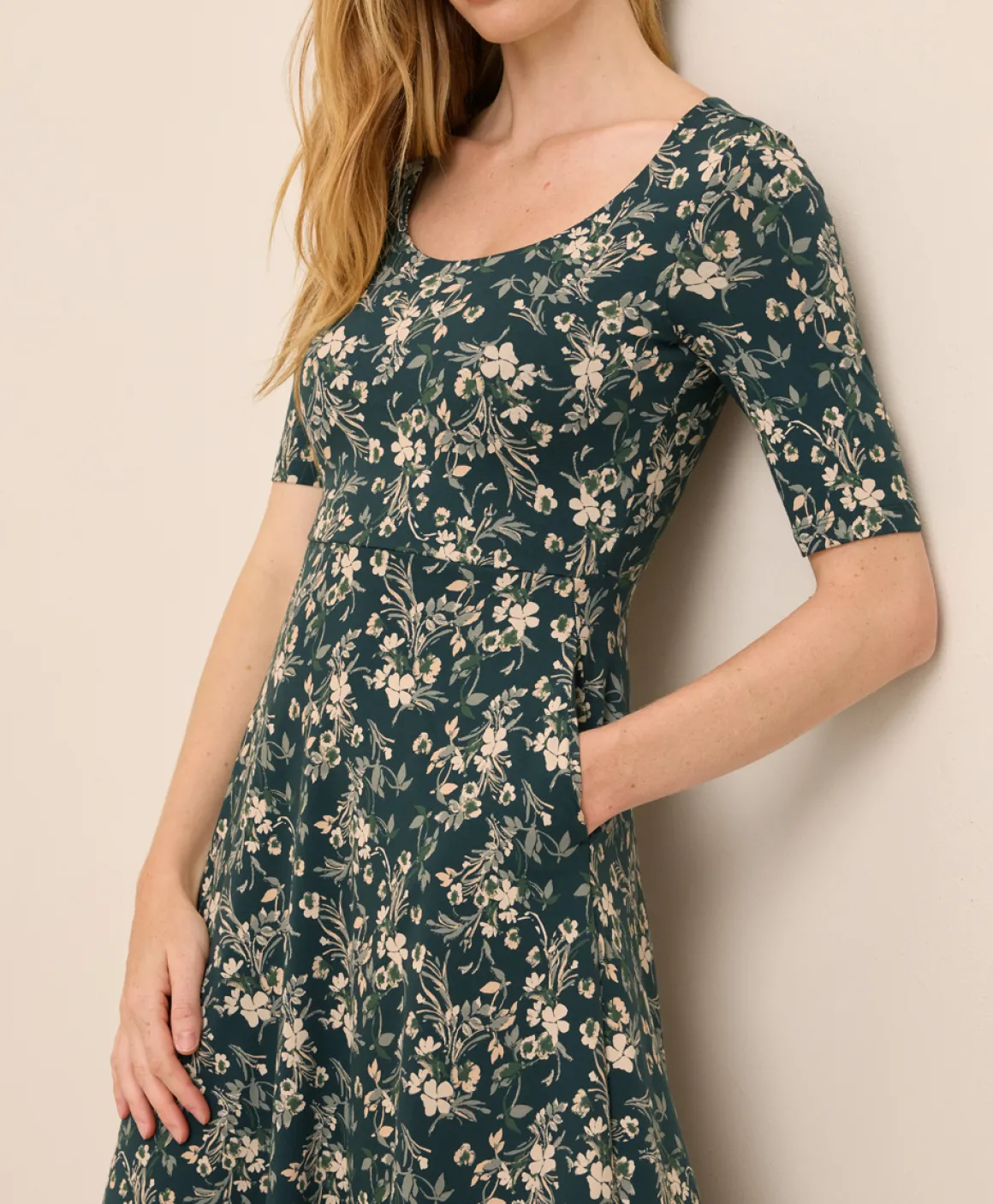 Organic Fit & Flare Signature Scoop Dress