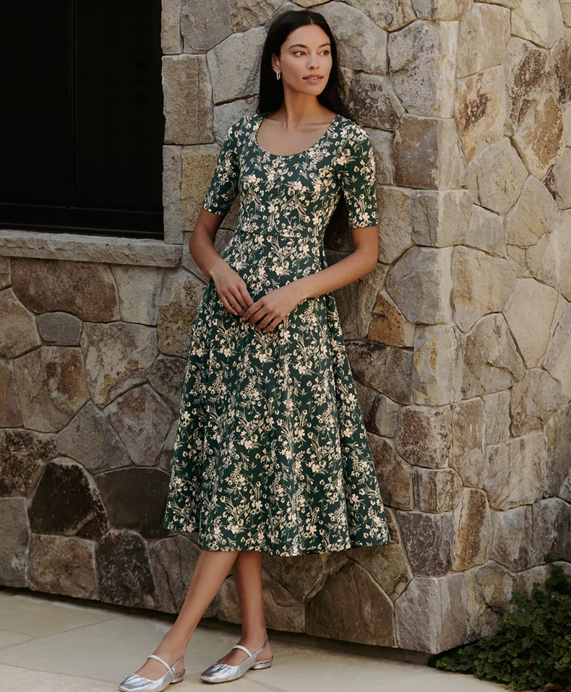 Organic Fit & Flare Signature Scoop Dress