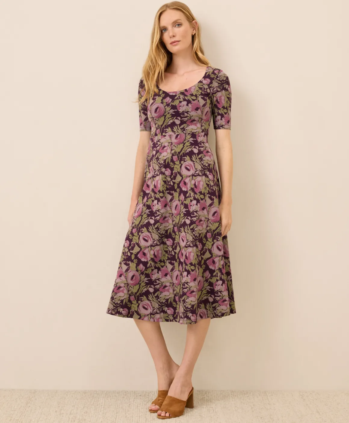 Organic Fit & Flare Signature Scoop Dress