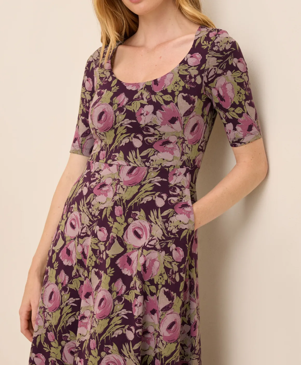 Organic Fit & Flare Signature Scoop Dress