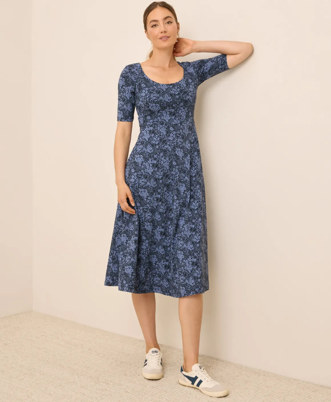Organic Fit & Flare Signature Scoop Dress