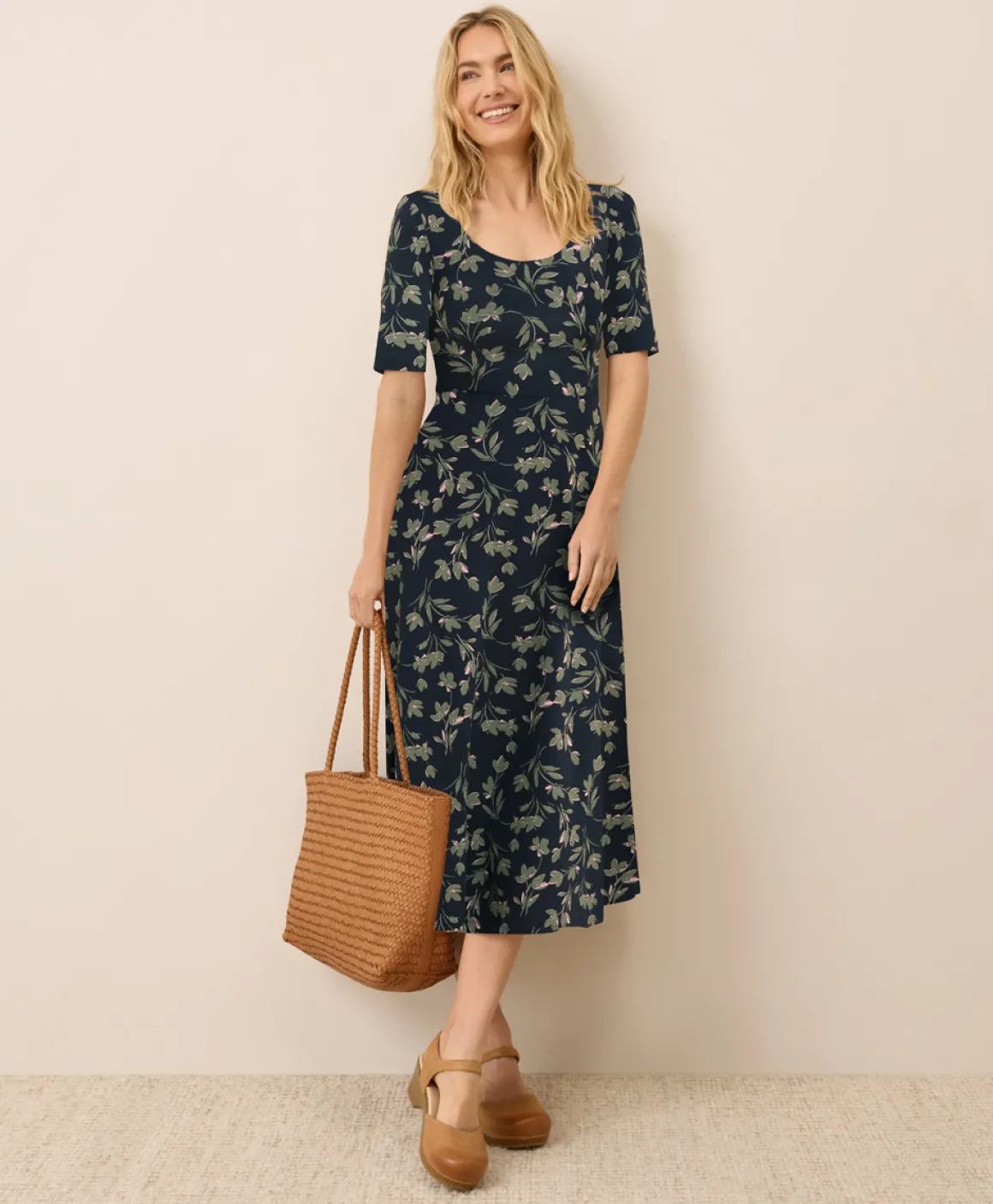 Organic Fit & Flare Signature Scoop Dress