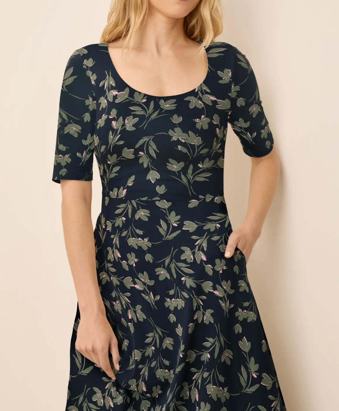 Organic Fit & Flare Signature Scoop Dress