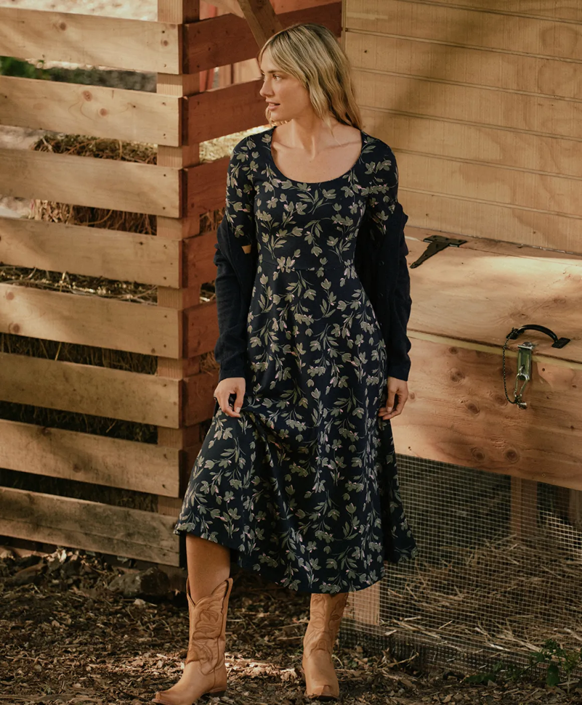 Organic Fit & Flare Signature Scoop Dress