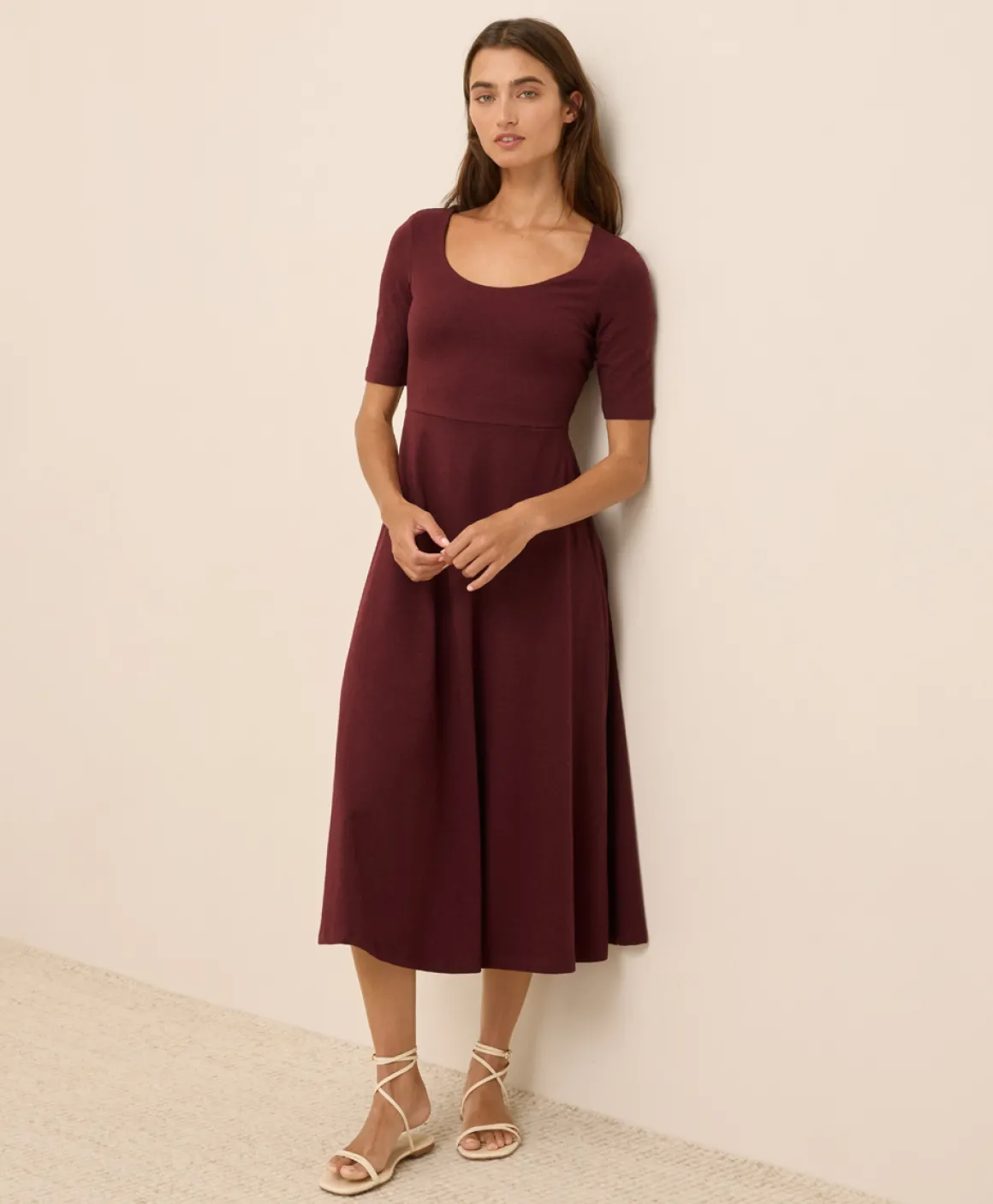 Organic Fit & Flare Signature Scoop Dress