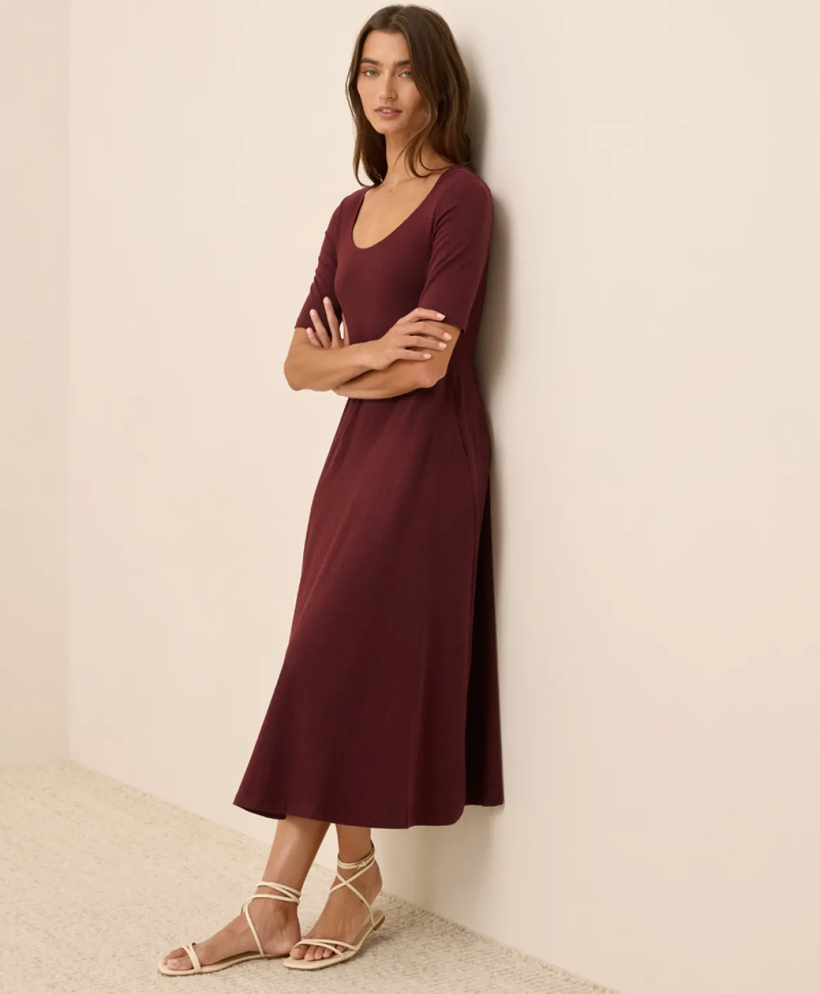 Organic Fit & Flare Signature Scoop Dress