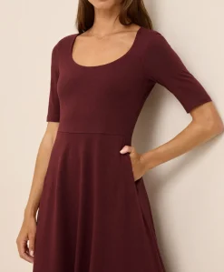 Organic Fit & Flare Signature Scoop Dress