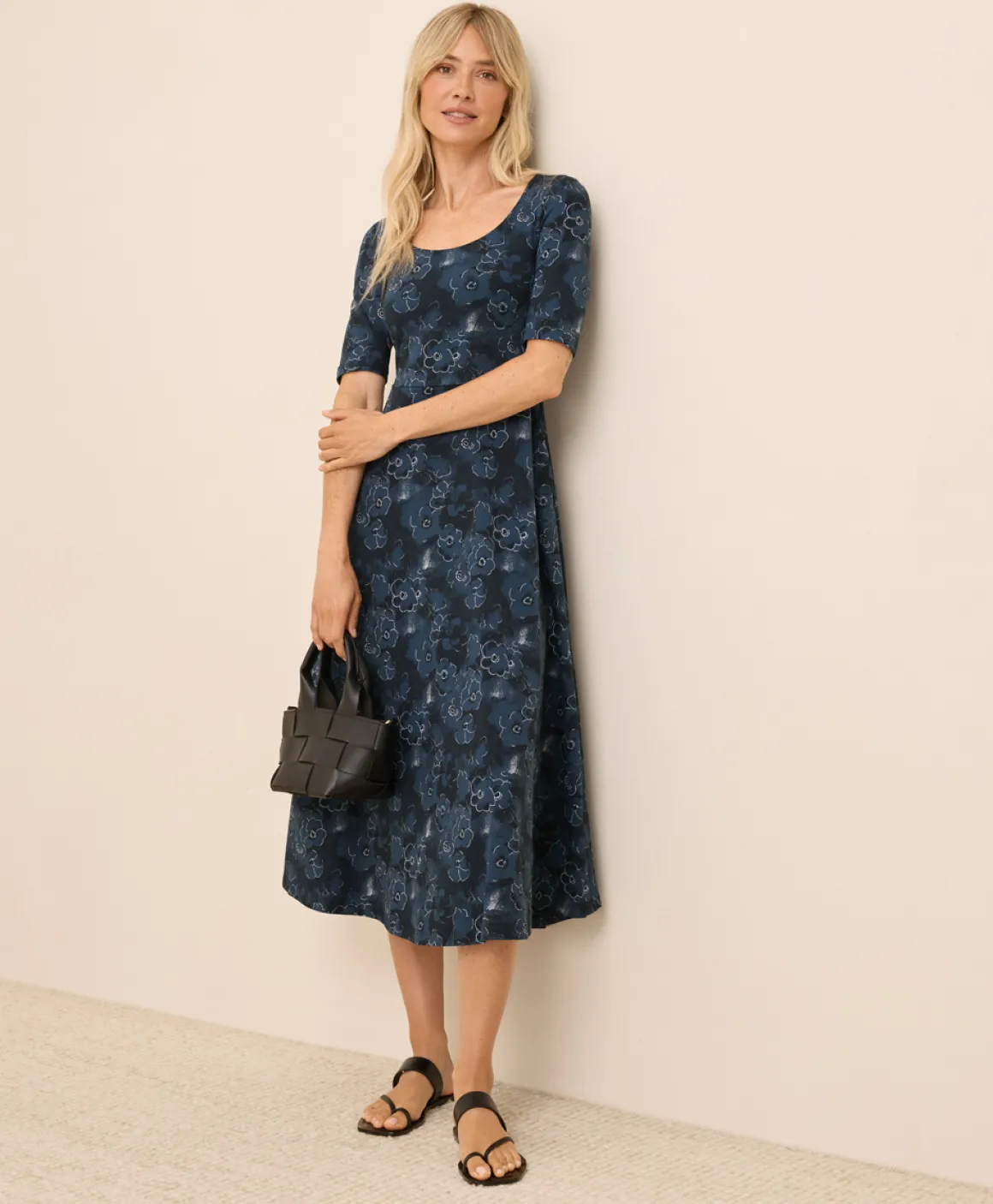 Organic Fit & Flare Signature Scoop Dress