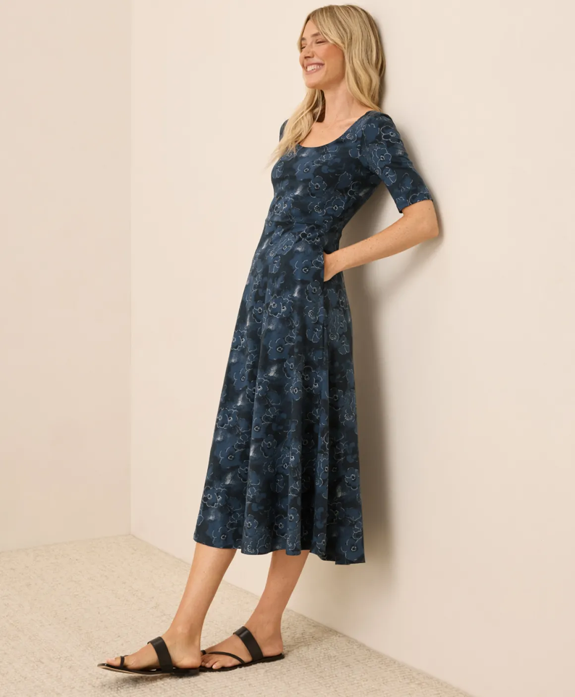 Organic Fit & Flare Signature Scoop Dress