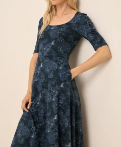 Organic Fit & Flare Signature Scoop Dress