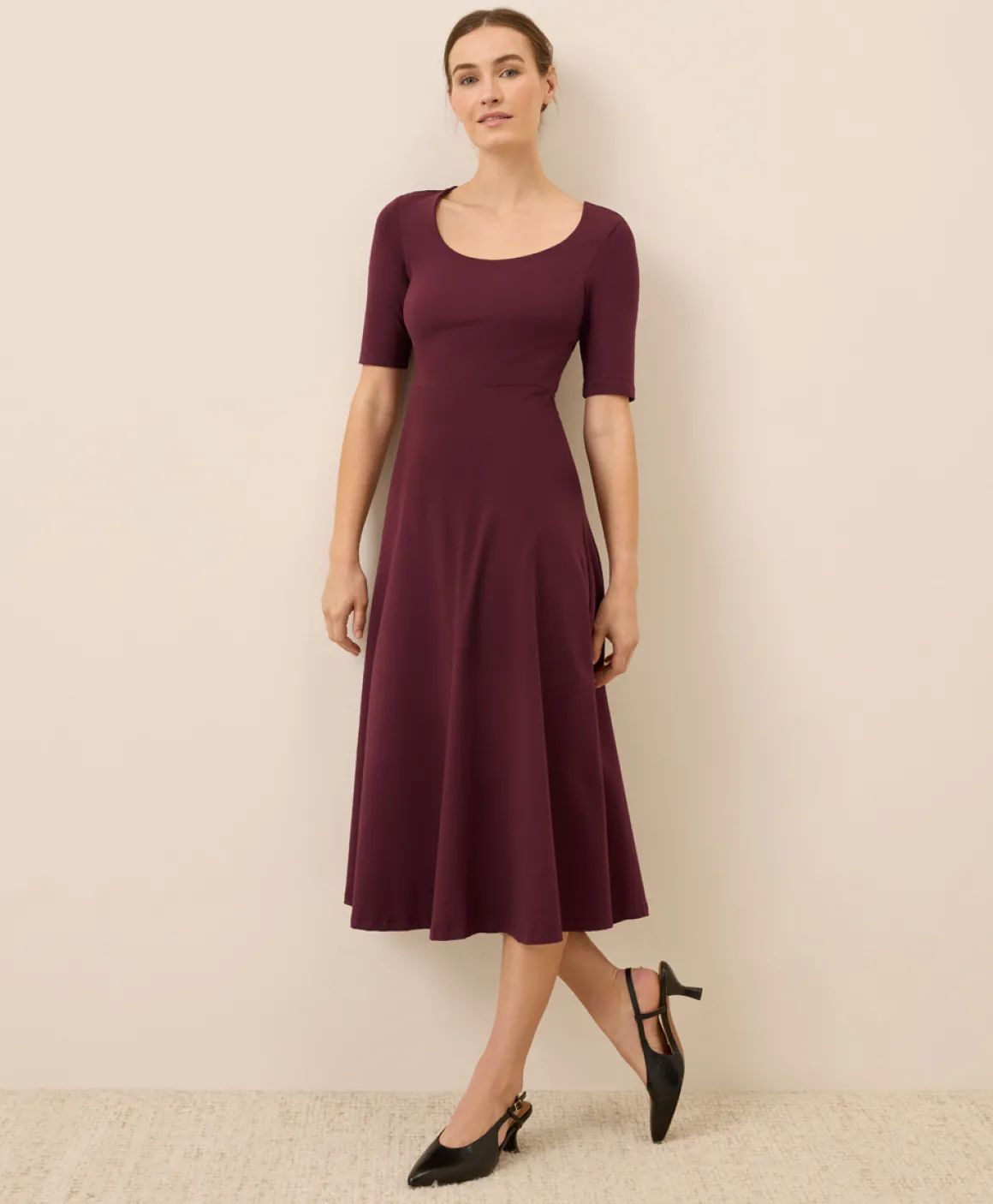 Organic Fit & Flare Signature Scoop Dress