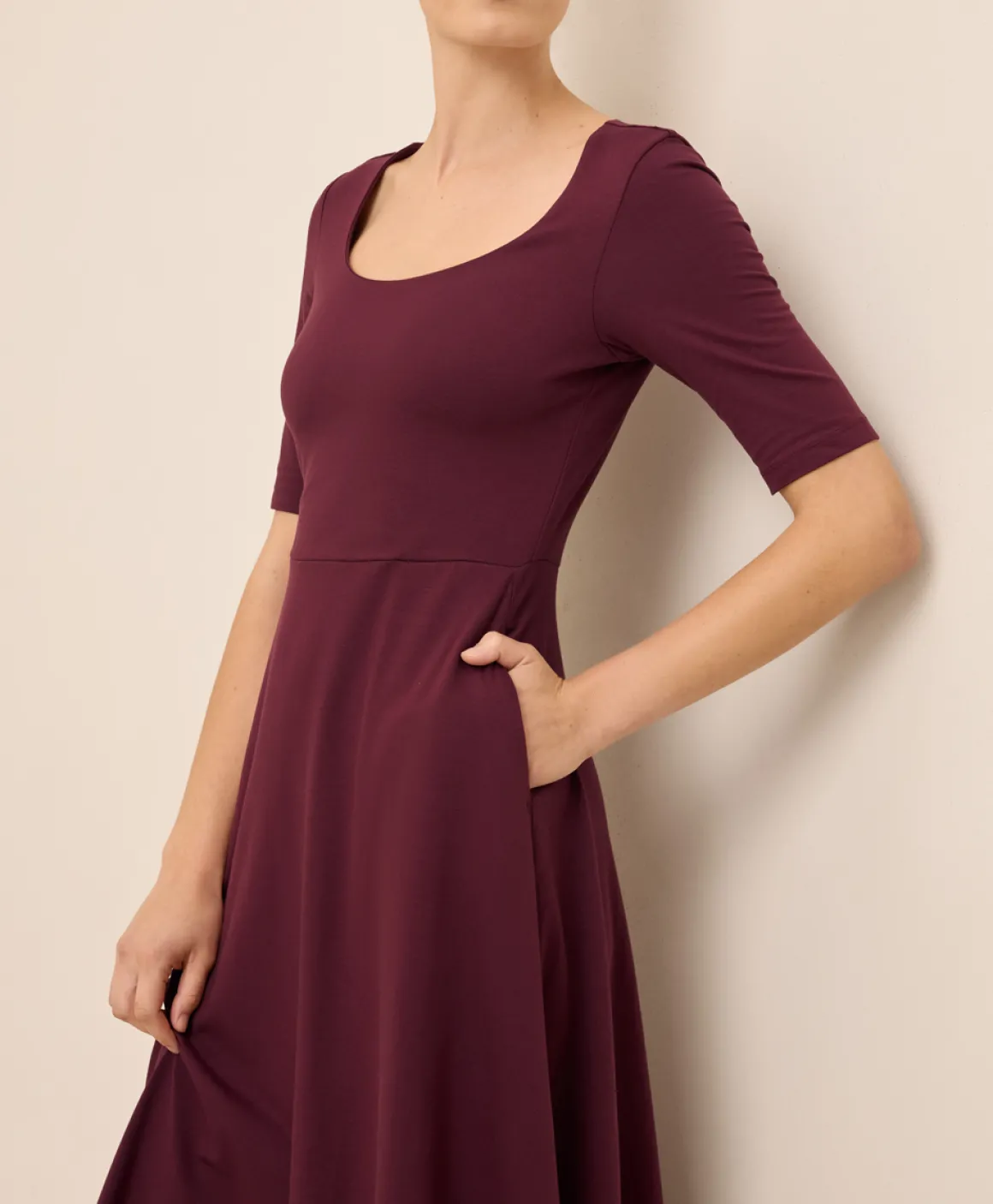 Organic Fit & Flare Signature Scoop Dress