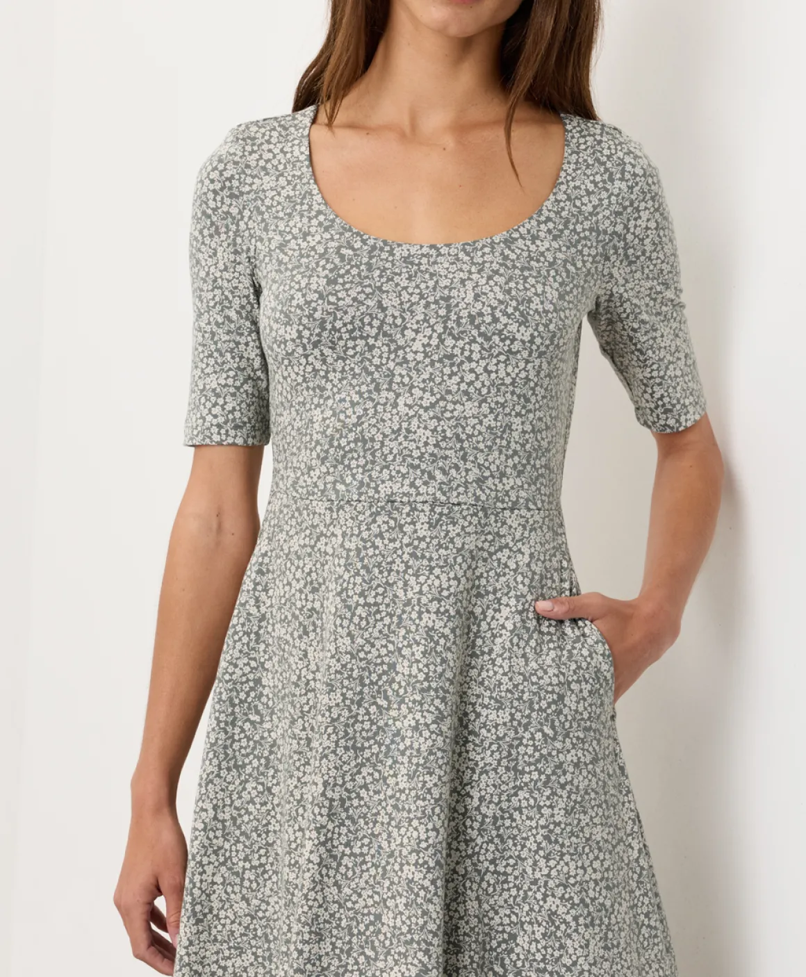 Organic Fit & Flare Signature Scoop Dress