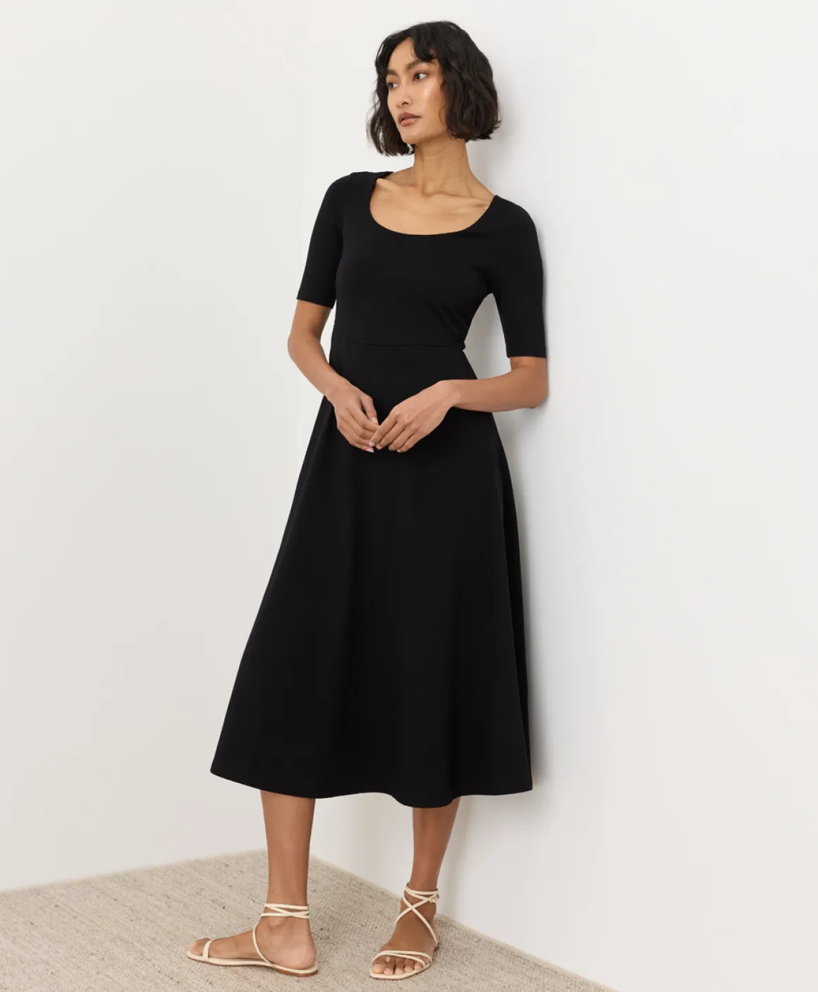 Organic Fit & Flare Signature Scoop Dress