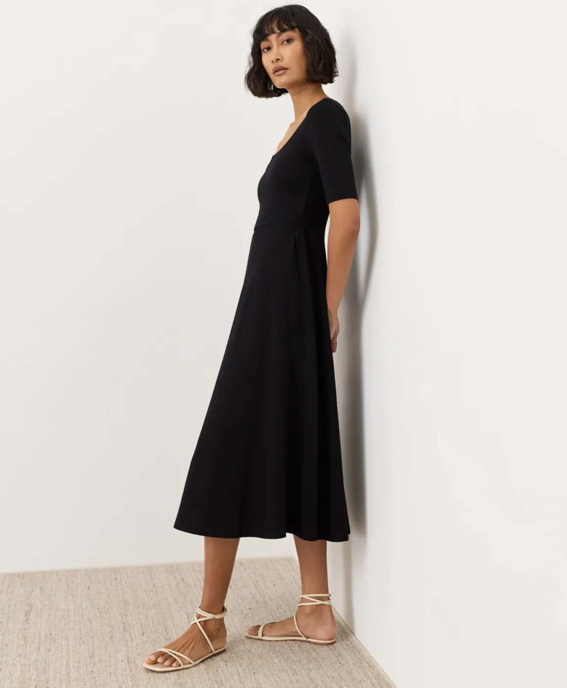 Organic Fit & Flare Signature Scoop Dress